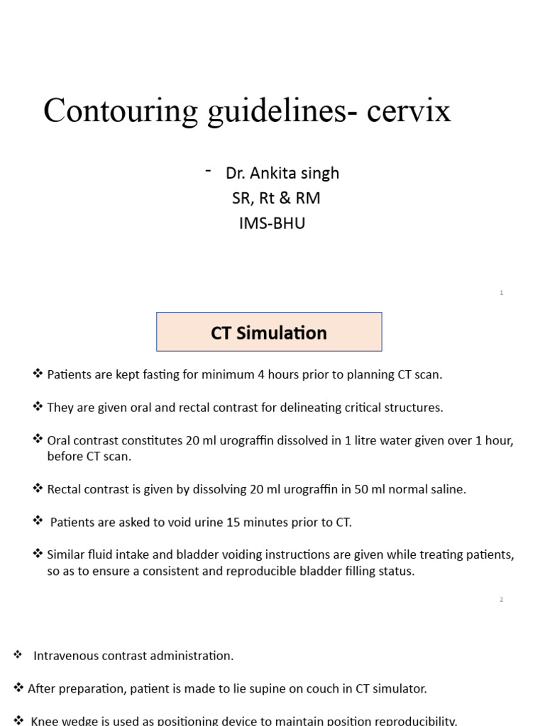 Contouring Guidelines - Cervical Cancer | PDF | Pelvis | Vagina