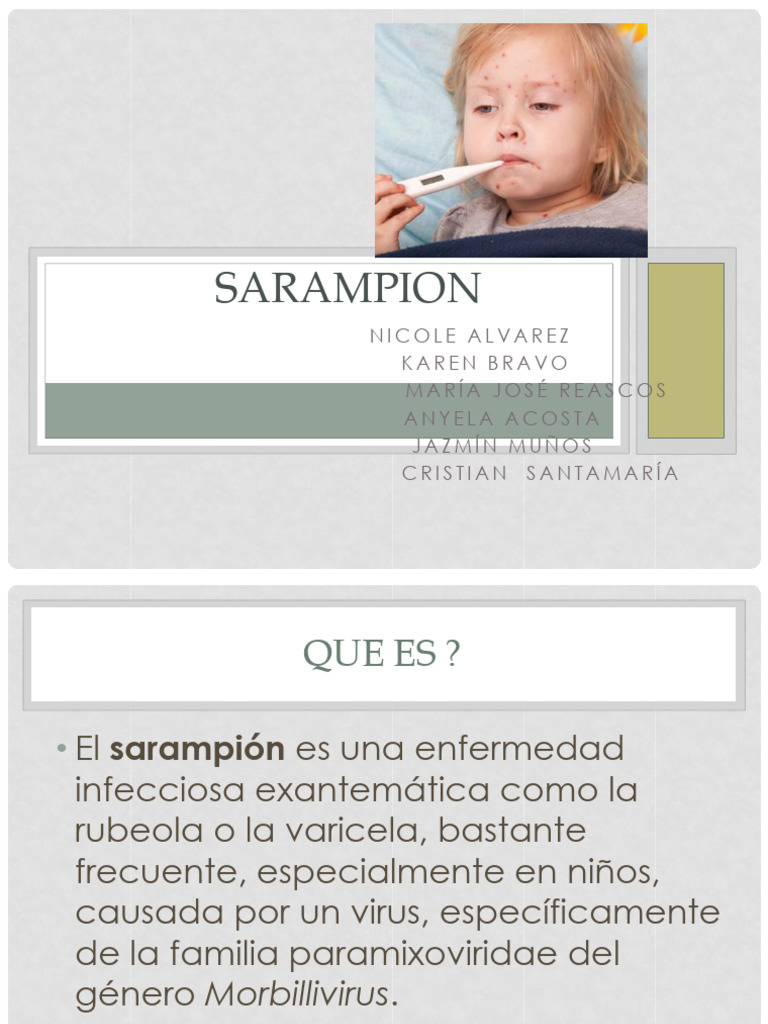Sarampion Pdf Sarampión Medicina Clinica