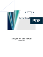 Actix Analyzer v4.1 User Manual 1.0