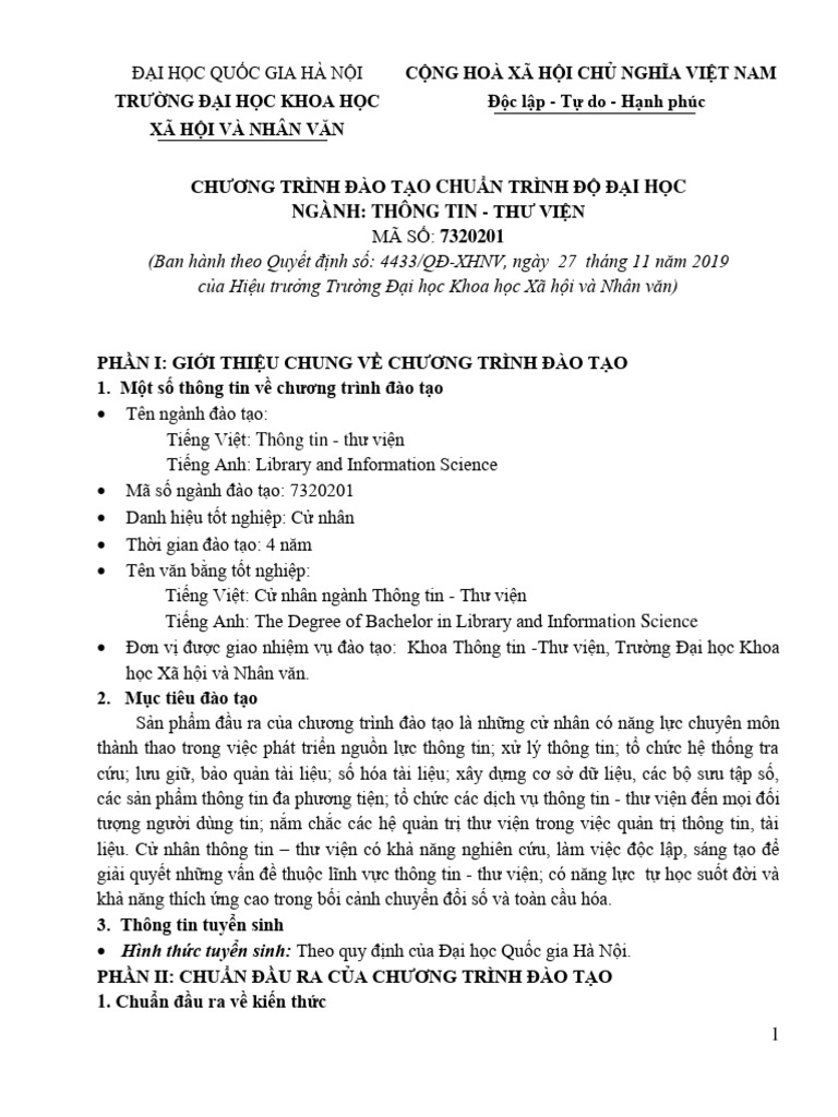 Ctdt nganh thong tin thu vien pdf