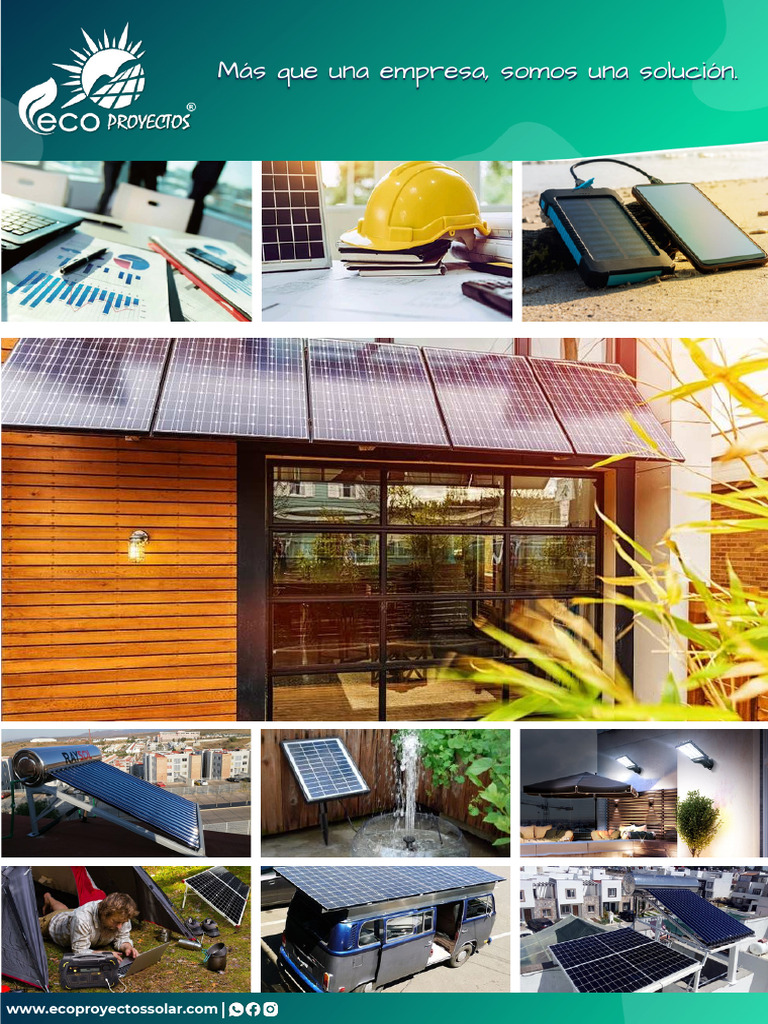 Catalogo Oficial Eco Proyectos | PDF | Panel solar | Fotovoltaica