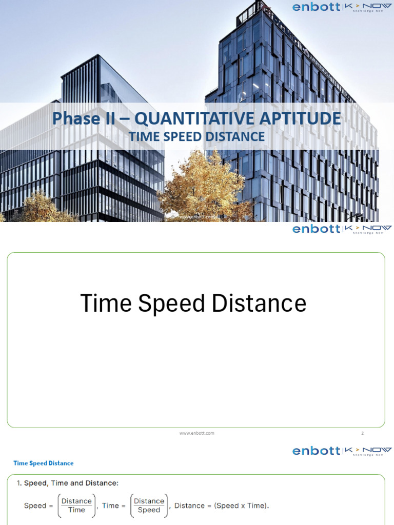 TIme Speed Distance | PDF | Speed | Velocity