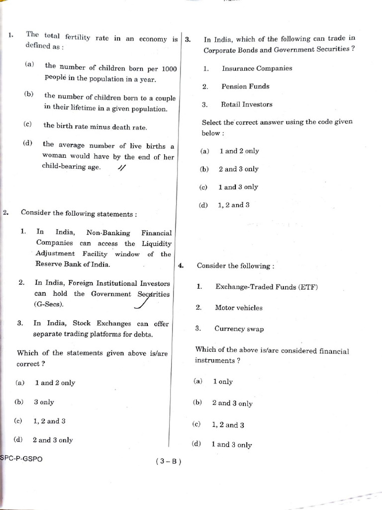 UPSC CSE 2024 GS Question Paper SET B | PDF