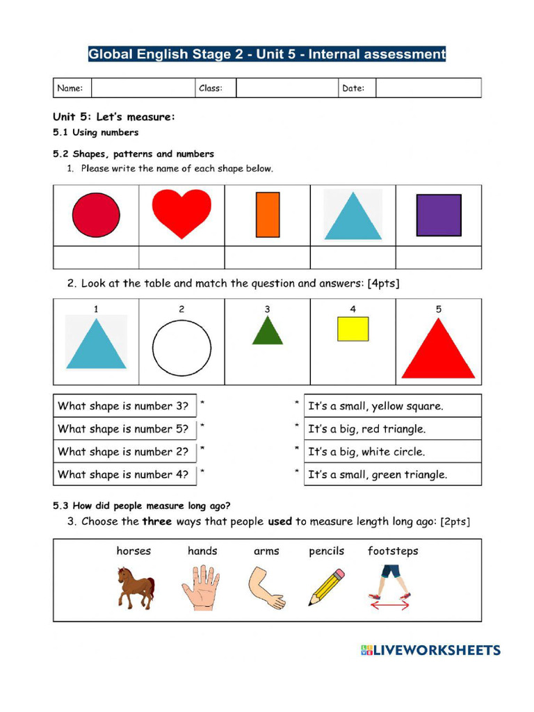 ESL Practise Test Unit 5 PDF