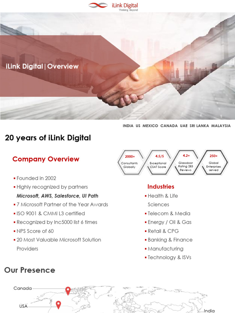 Ilink Digital An Overview Pdf Economies Business