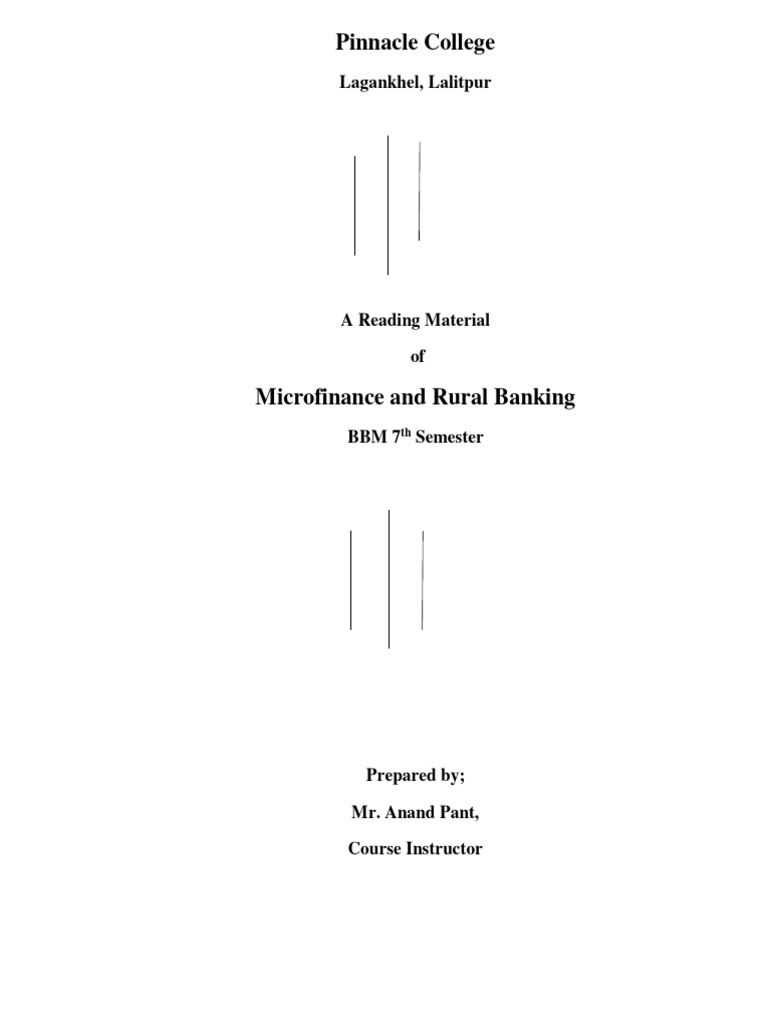Microfinance And Rural Banking Notes Pdf Microfinance Grameen Bank