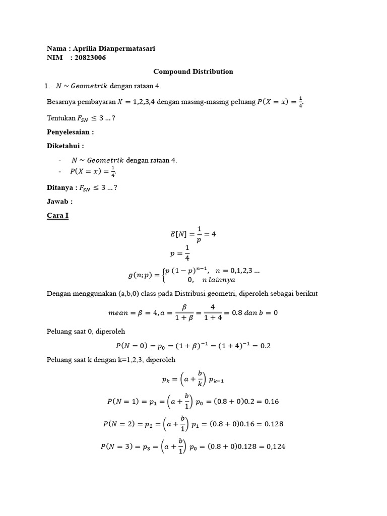 Compound Distribution - New | PDF | Teaching Methods & Materials
