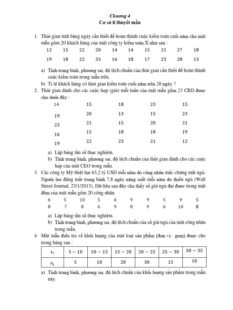 Bài Tập Tkt2 2024 - ch456 | PDF