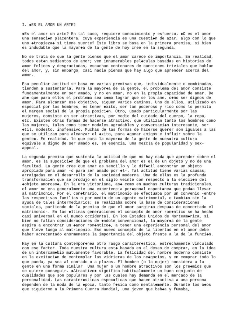 1es El Amor Un Arte Pdf Amor Matrimonio