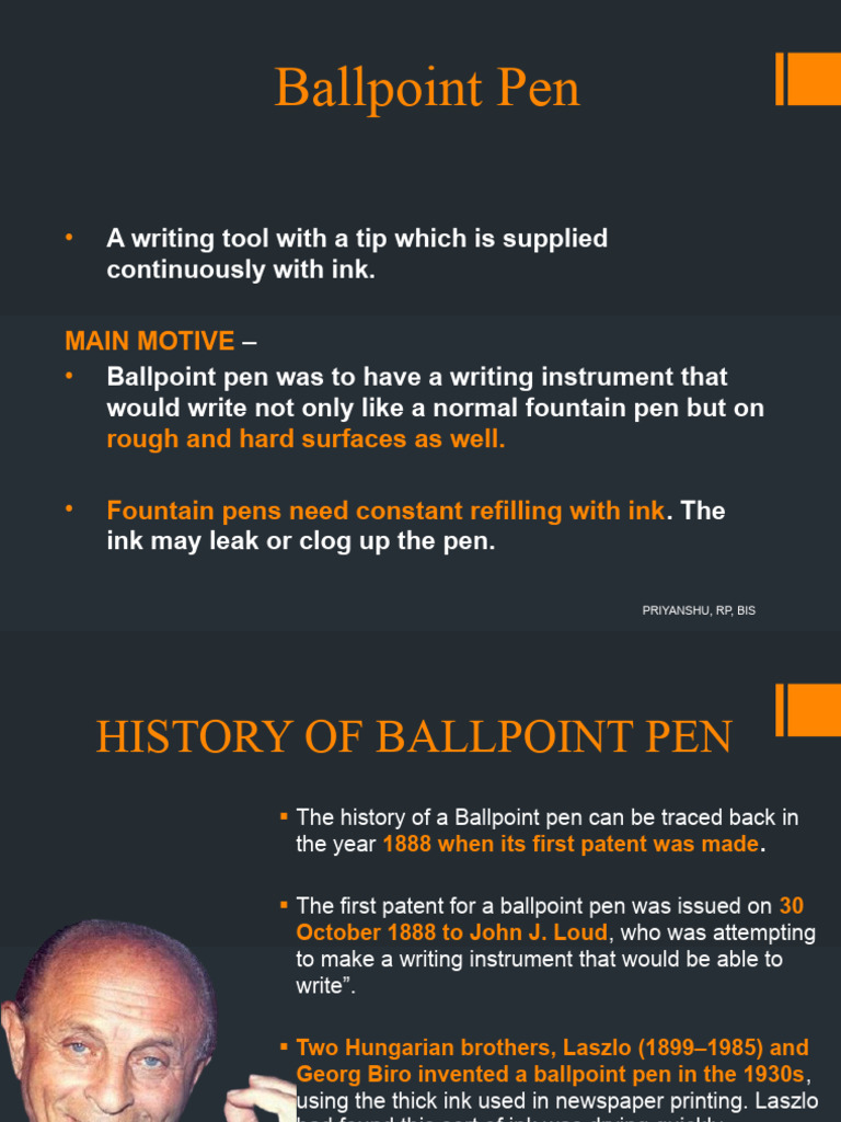 Ballpoint Pen | PDF | Writing Implements | Stationery