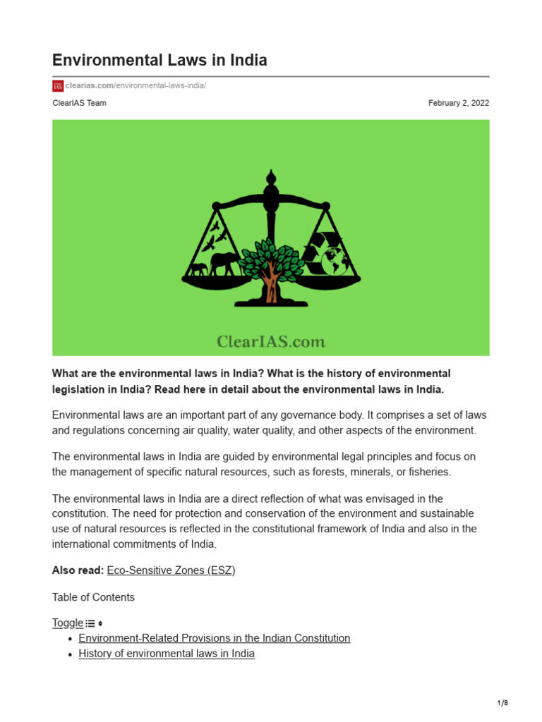 environmental-laws-in-india-pdf-environmental-law-nature