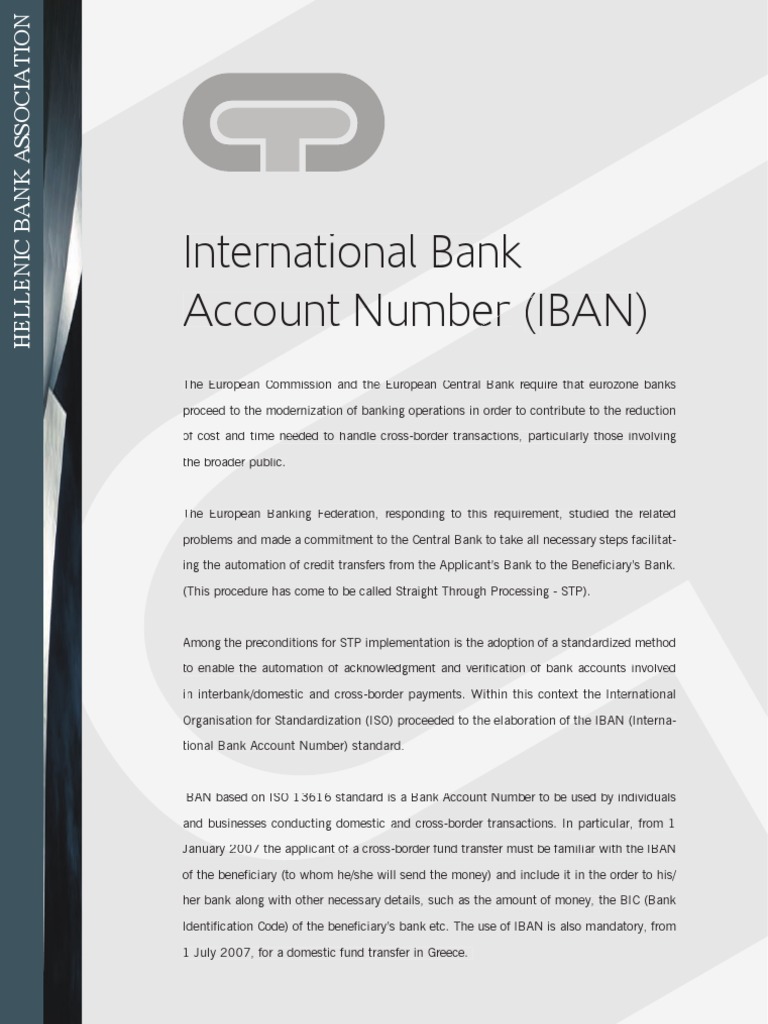 Iban En Banking Financial Services