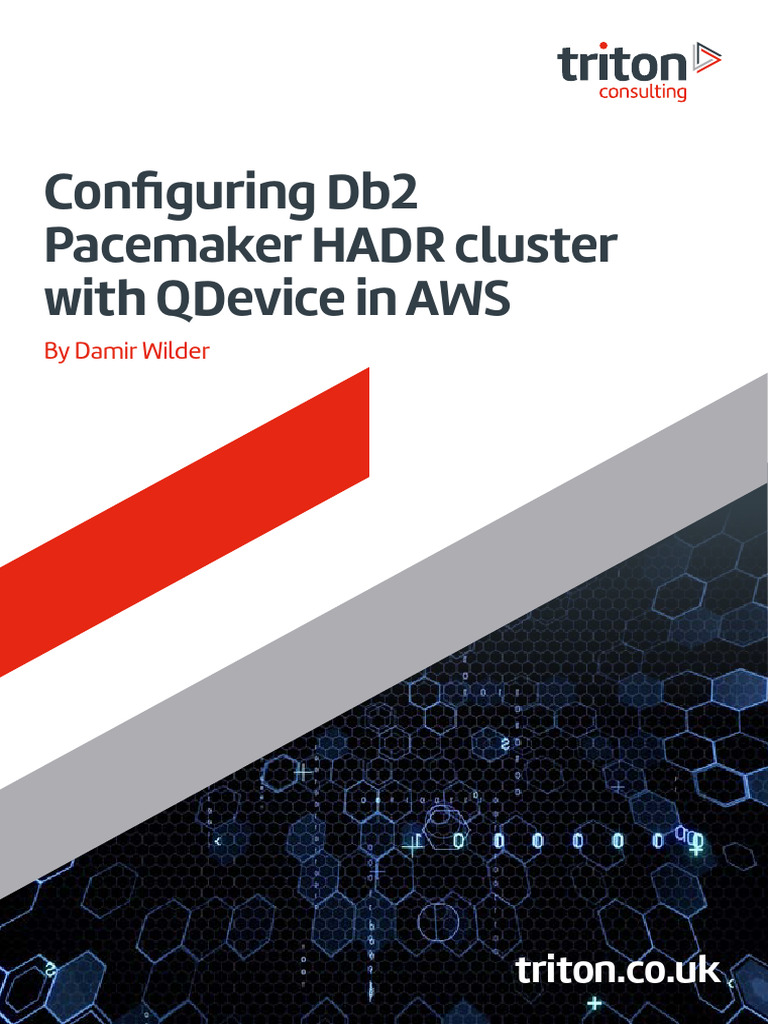 Db2 Pacemaker HADR Setup in AWS | PDF | Computer Cluster | Ibm Db2