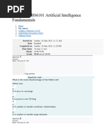 Ugrd Cybs6101 Artificial Intelligence Fundamentals Midterms Exams