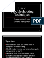 Basic Troubleshooting Techniques: Freedom High School Systems Management