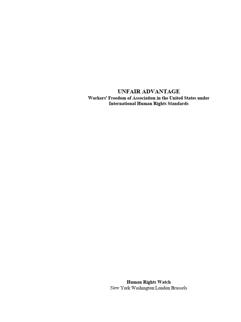 The unfair advantage download free pdf unfair labor practice