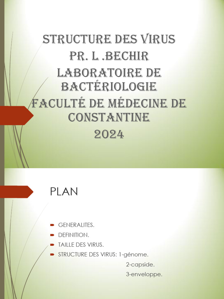 Structure et Classification des Virus | PDF | Virus | Spécialités médicales