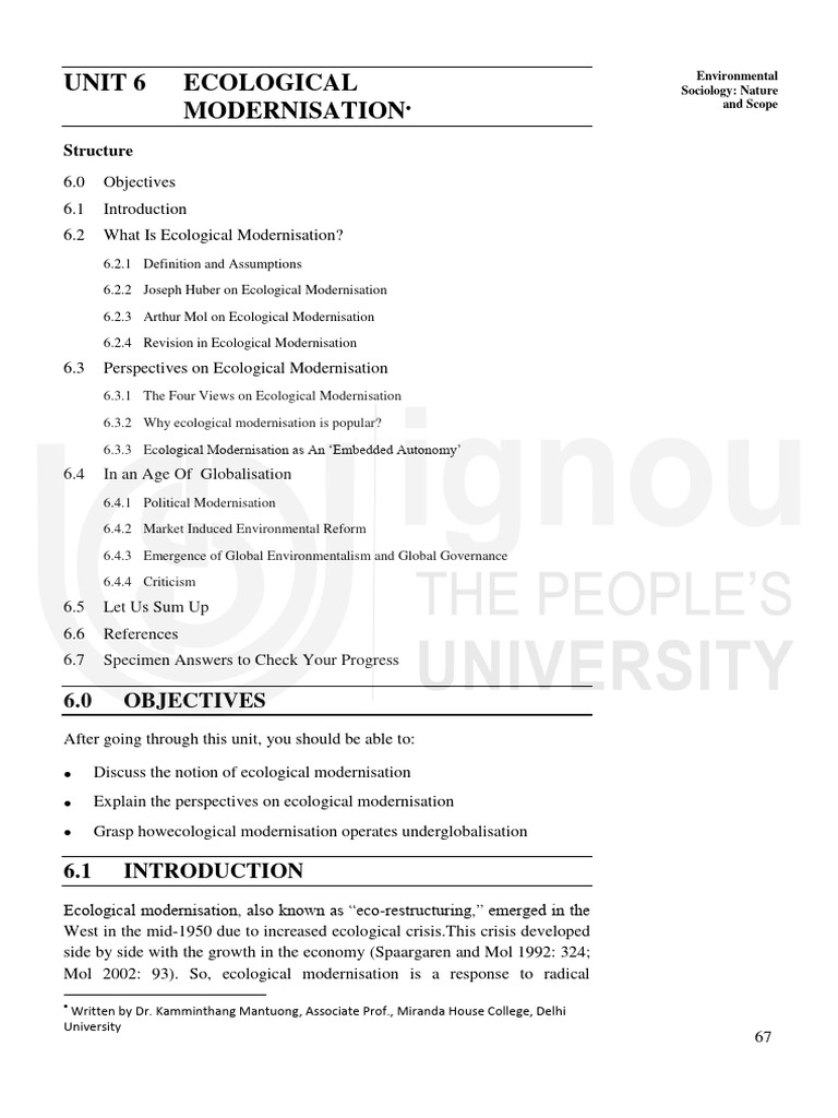 Understanding Ecological Modernisation | PDF | Sustainability ...
