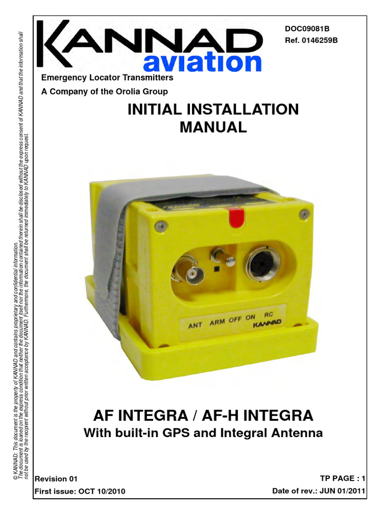AF INTEGRA ELT Installation Manual | PDF | Printed Circuit Board ...