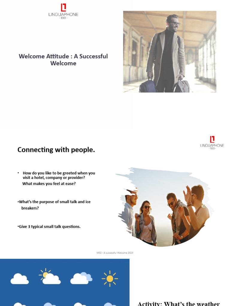 Effective Welcome Strategies 2023 | PDF | Conversation | Human ...