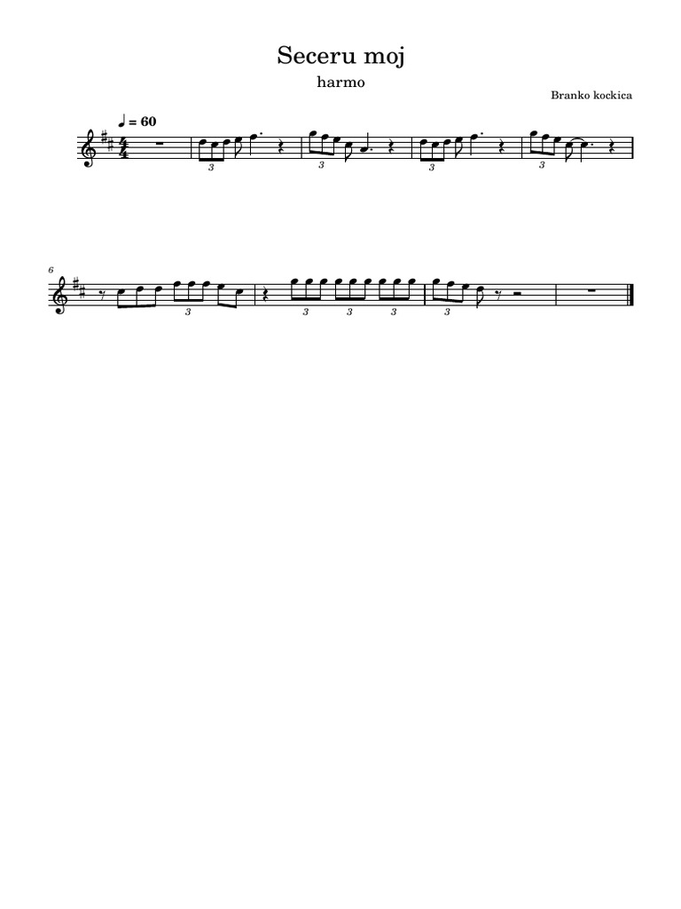 Sheet Music for Musicians | PDF