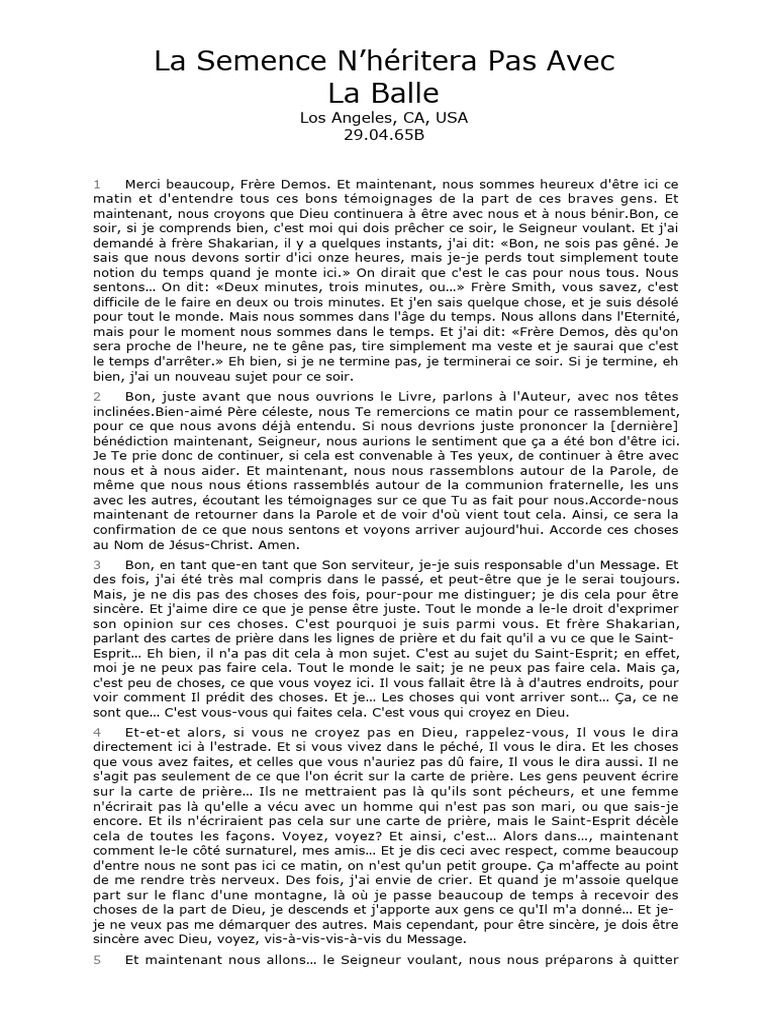 La Semence et l'Héritage Spirituel | PDF | Abraham | Dieu