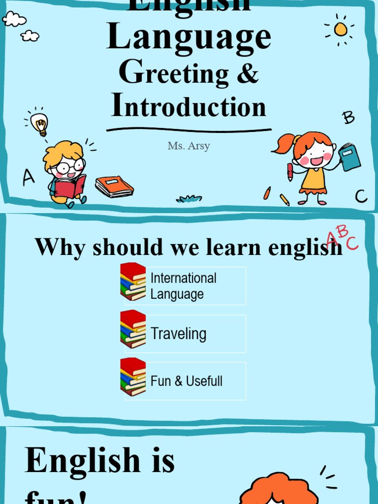 English Greetings for Preschoolers | PDF | Language Arts & Discipline ...