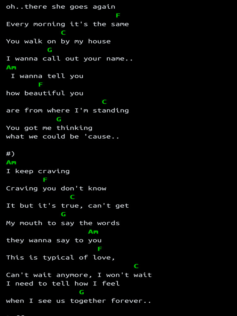 Kunci Gitar Shawn Mendes IMAGINATION Chord Dasar © PDF