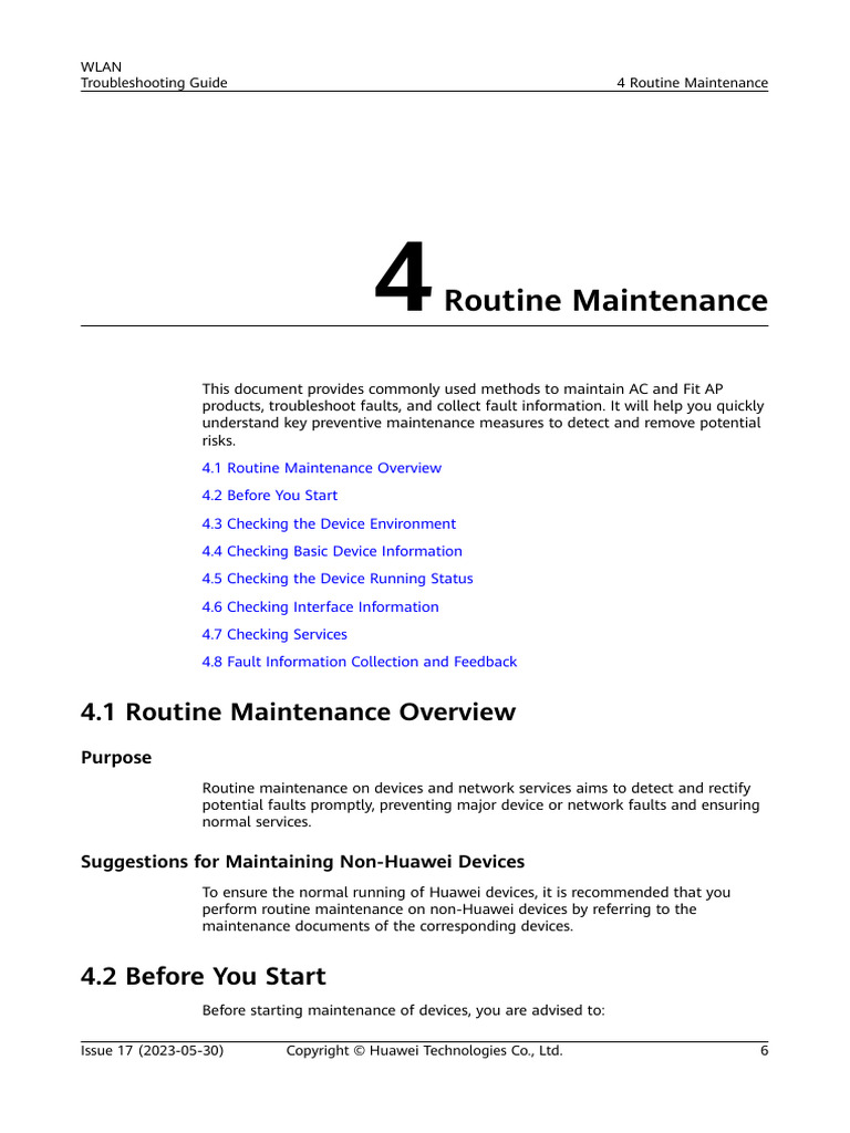01-04 Routine Maintenance | PDF | Computer Network | Wireless Lan