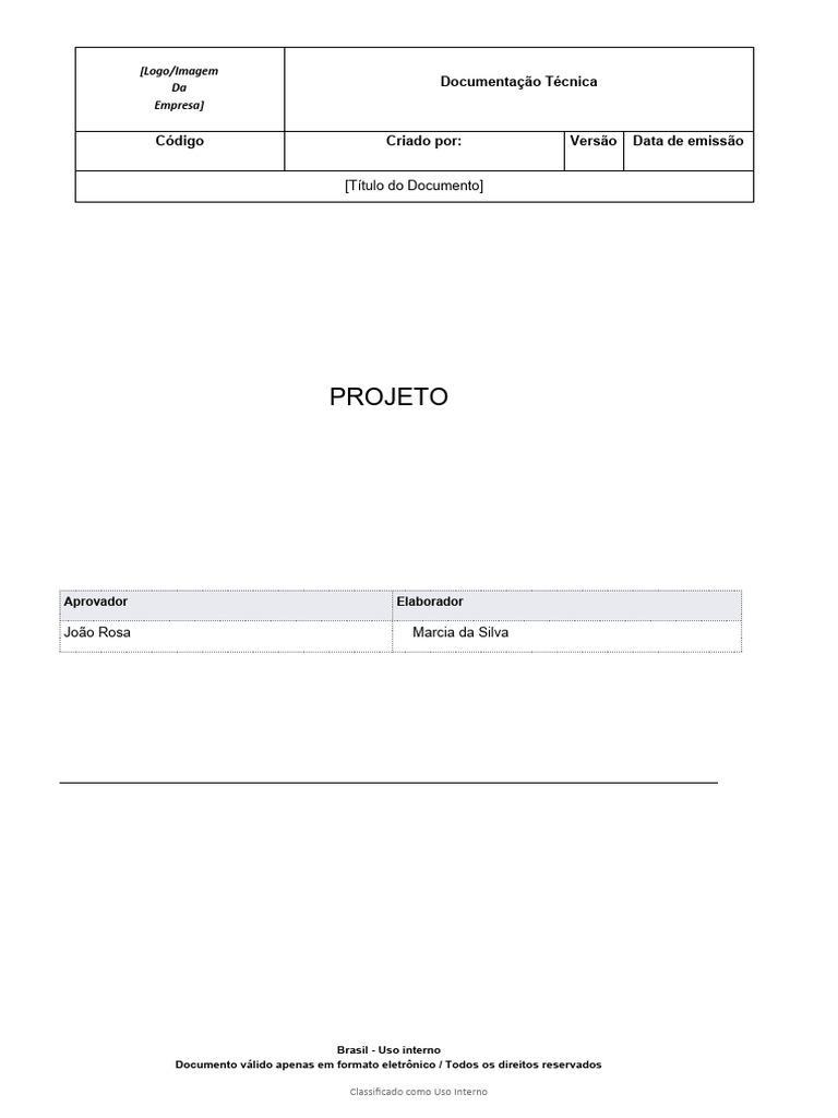 MODELO - Documento Técnico - Teste | Download grátis PDF | Rede mundial ...