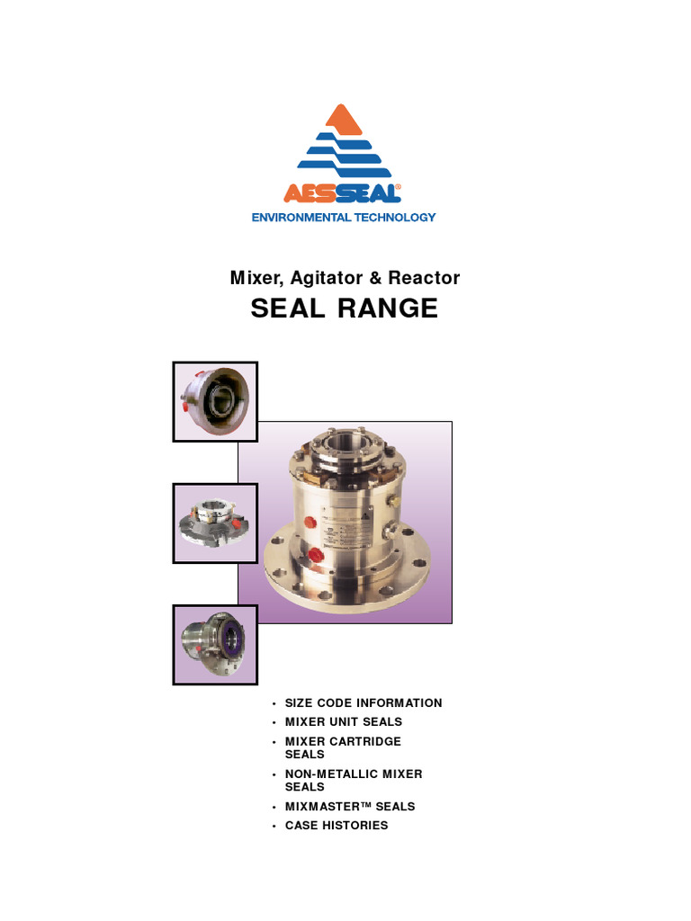 Resources Mechanical AESSEAL Mixer MIXRANGE | PDF | Alloy | Tungsten