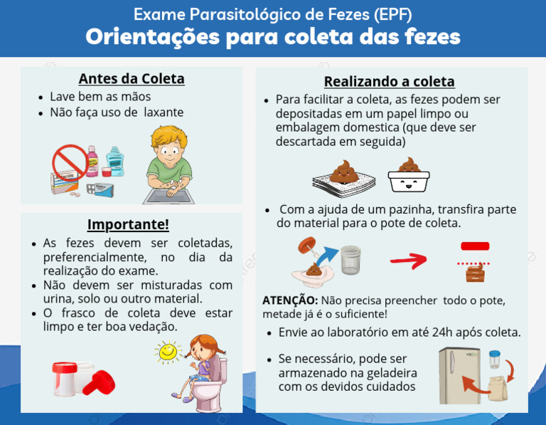 Coleta Correta de Fezes para Exame | PDF | Bem-estar