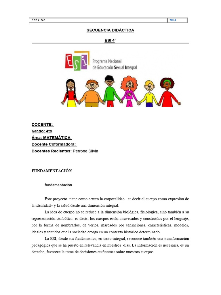 ESI- 4 TO 1 (3) | Descargar gratis PDF | Discriminación | Educación sexual