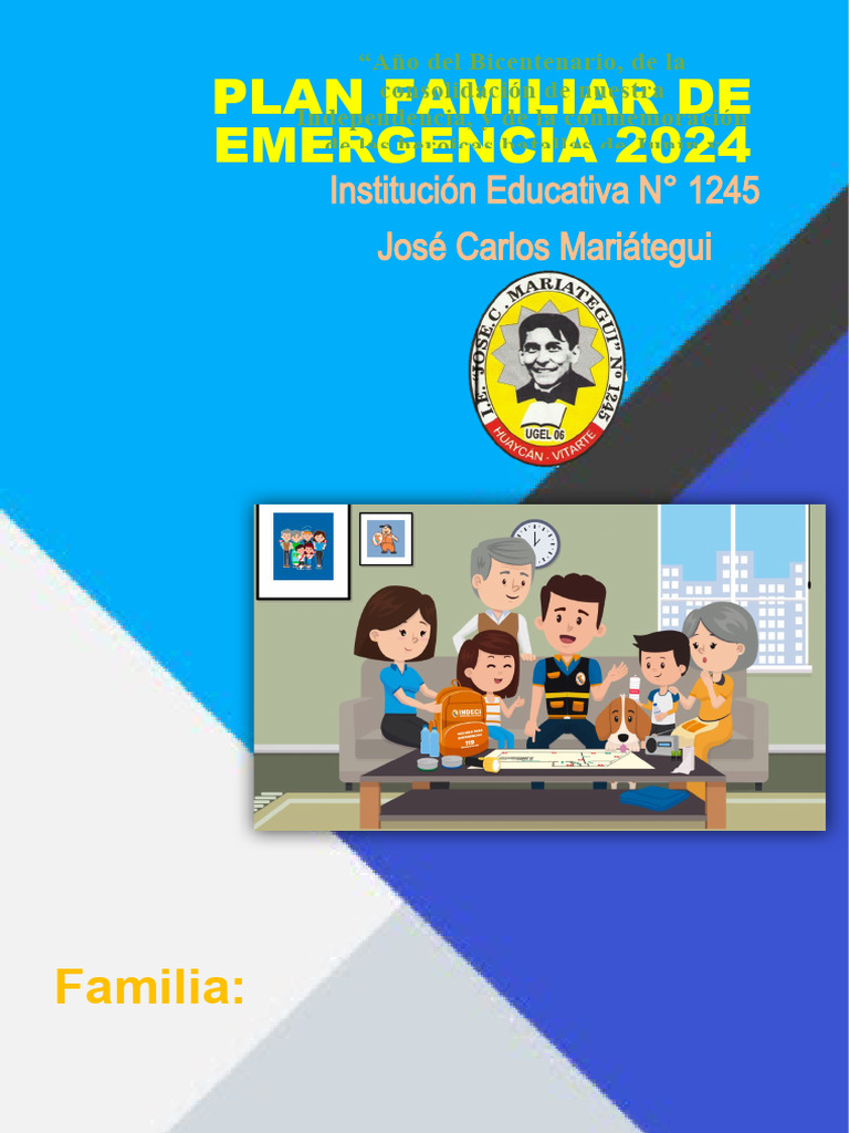 Plan Familiar de Emergencia 2024 | PDF