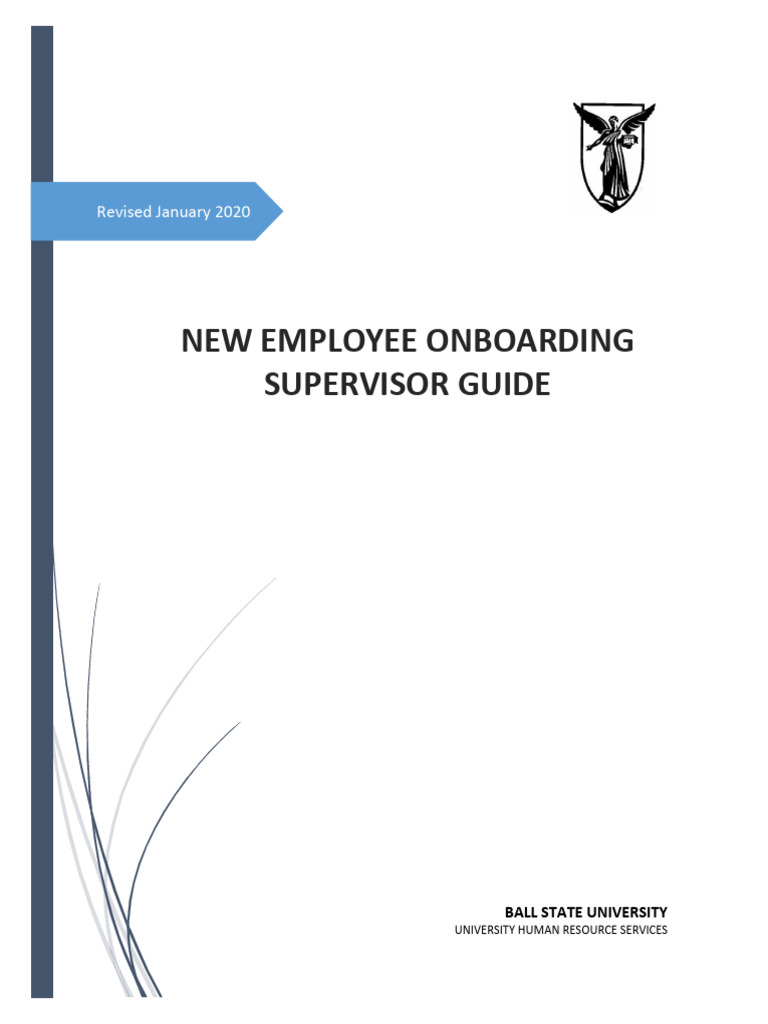 New Employee Onboarding Supervisor Guide | PDF | Employment ...