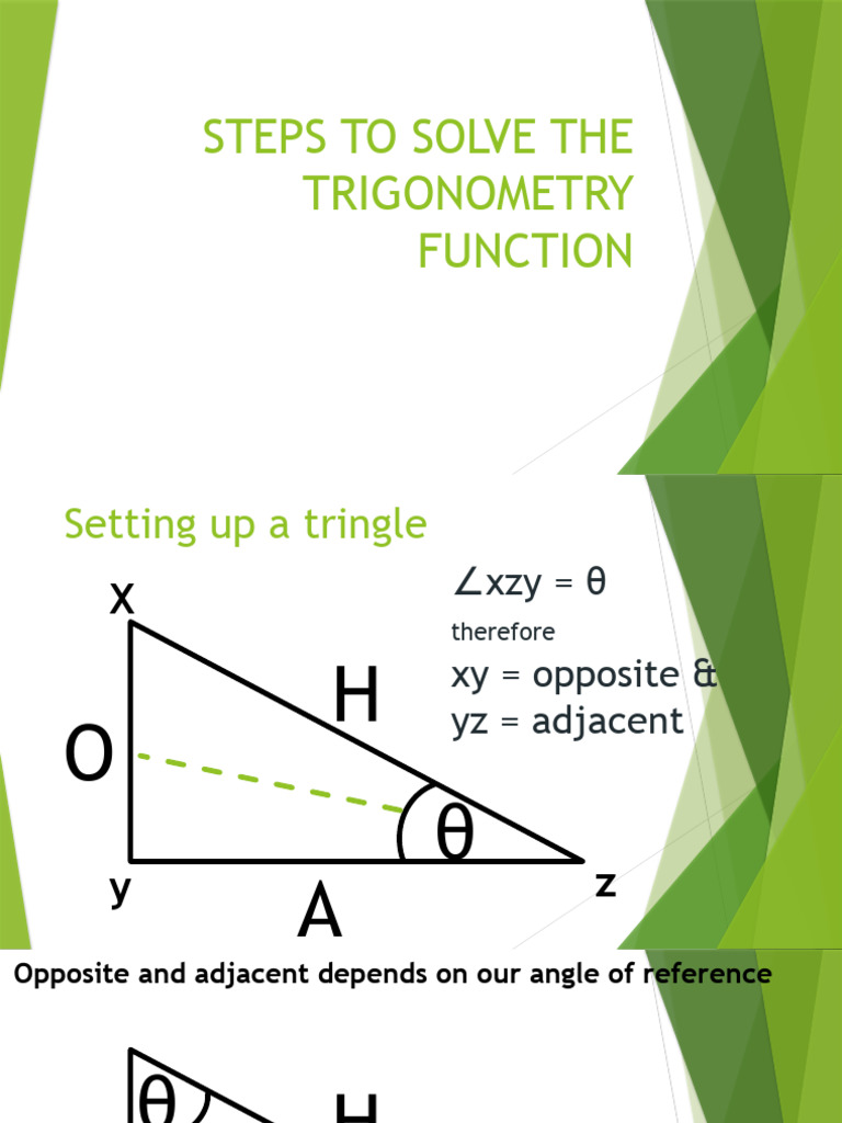 Steps in solving trig fuction pdf trigonometry triangle