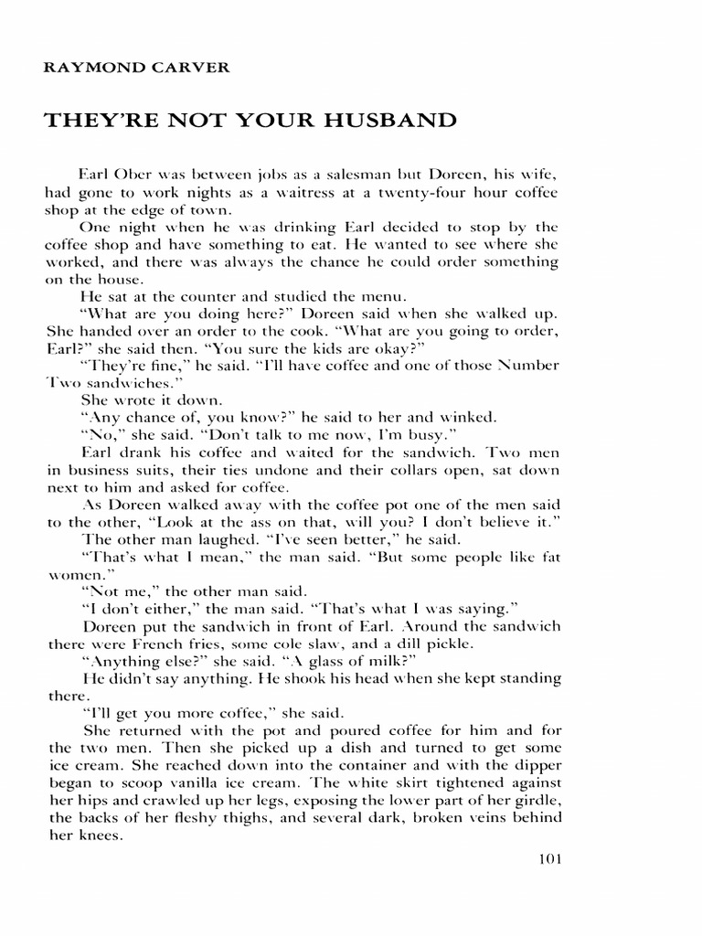 Analyzing "They're Not Your Husband" PDF