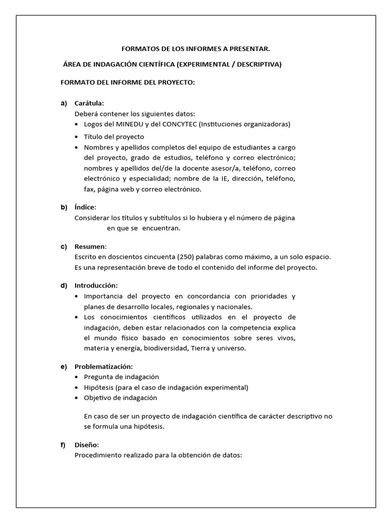 FORMATOS DE LOS INFORMES A PRESENTAR | Descargar gratis PDF | Diseño ...