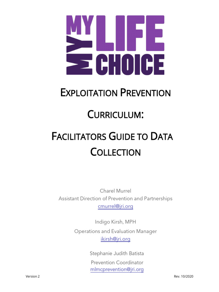 Data Collection Guide for Prevention Groups | PDF