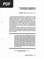 Download To be Quechua the symbolism of coca chewing in highland Peru by Marcos Lukaa SN74288728 doc pdf