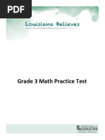 3rd Grade STAAR Math Practice Test | PDF | Euclidean Geometry ...