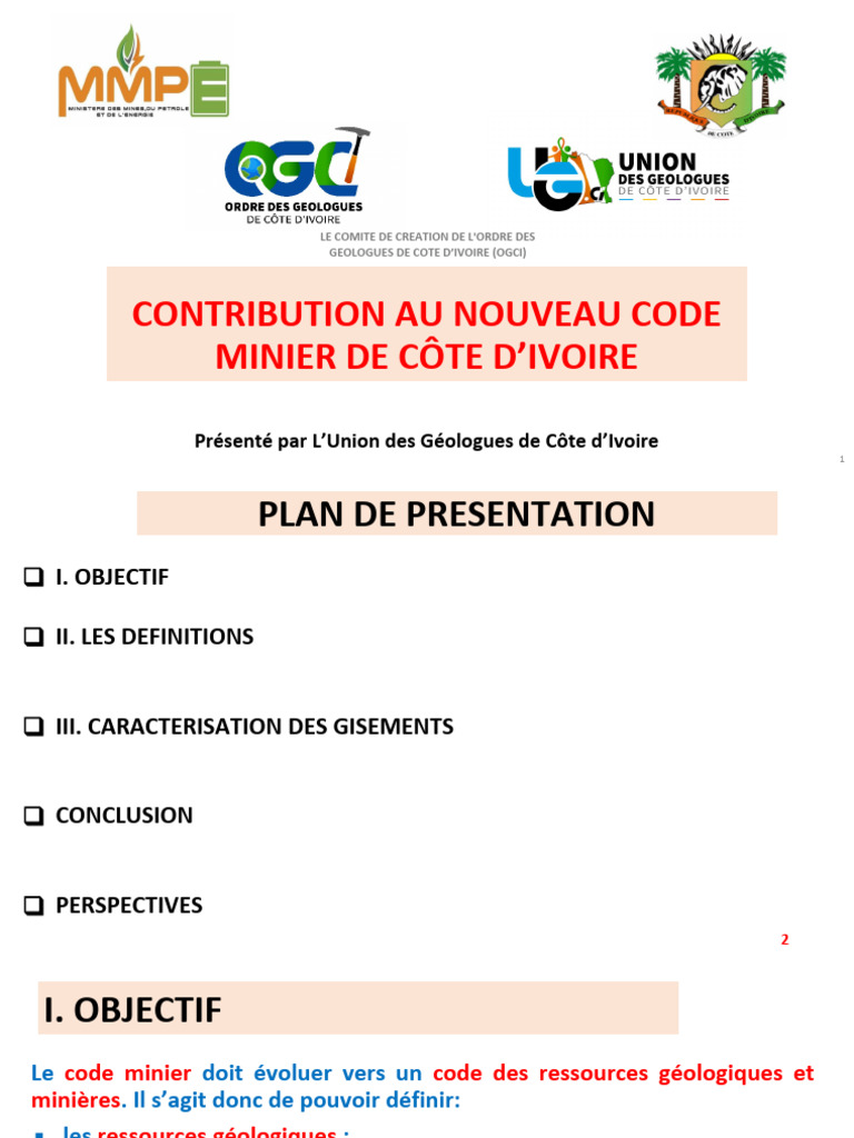 Nouveau Code Minier Ivoirien 2024 | PDF | Exploitation minière | Côte d ...