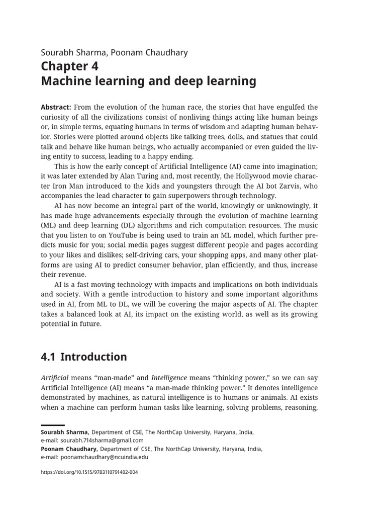 Machine Learning and Deep Learning: Sourabh Sharma, Poonam Chaudhary ...