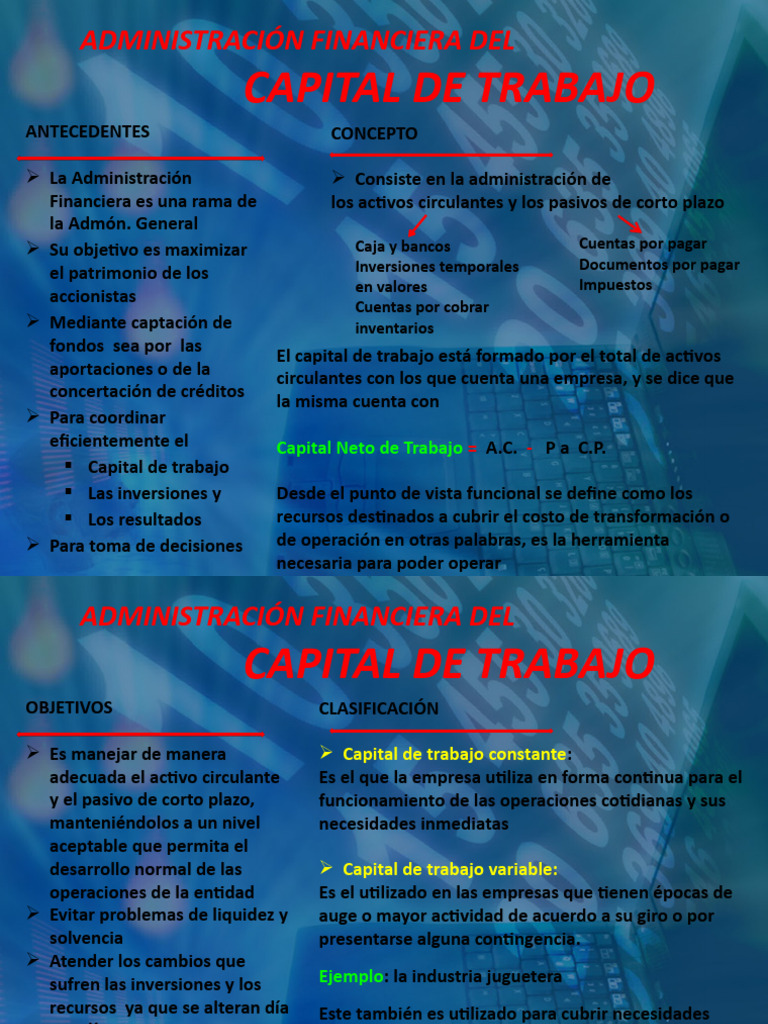 Capital de Trabajo | PDF | Capital de trabajo | Business