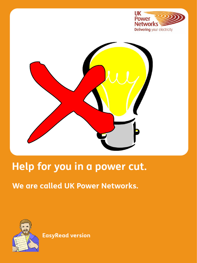 PSR Help For You in A Power Cut Easy Read Isl193 17 Er Welcome Pack ...