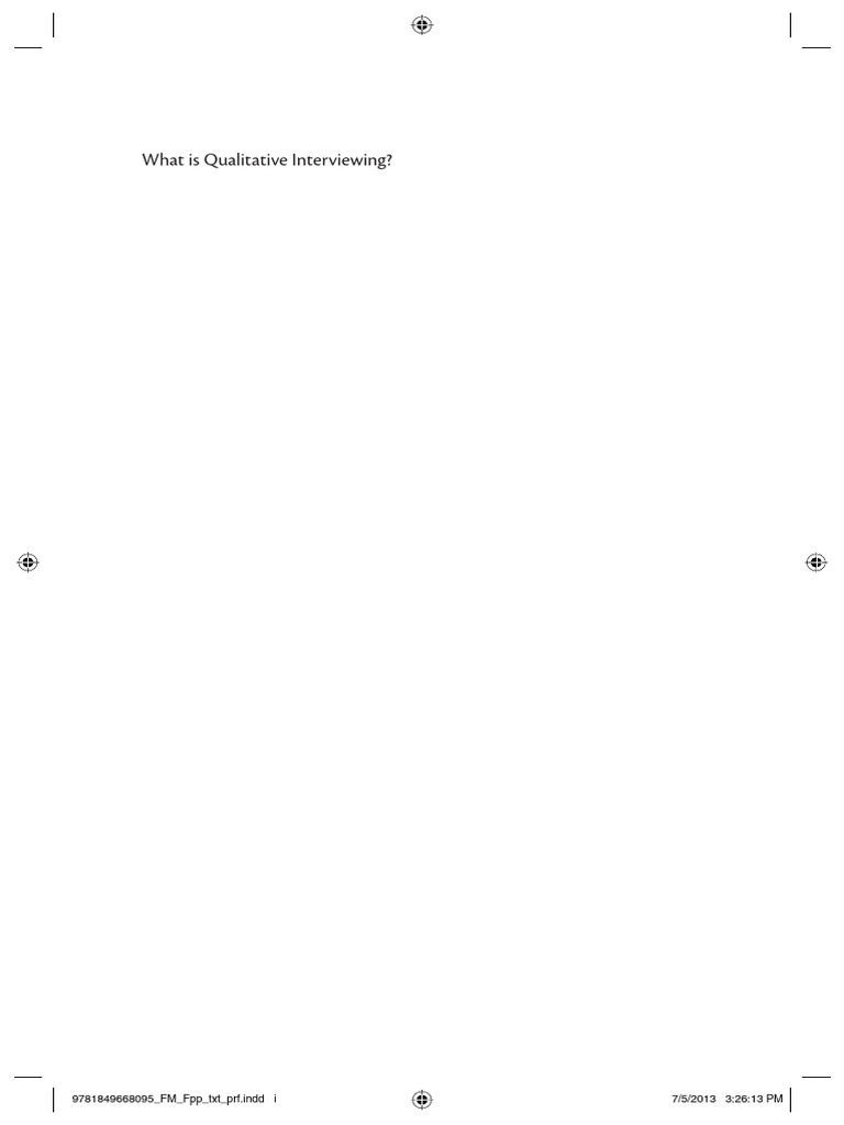 Czym Jest Wywiad Jakościowy Pdf Qualitative Research Positivism