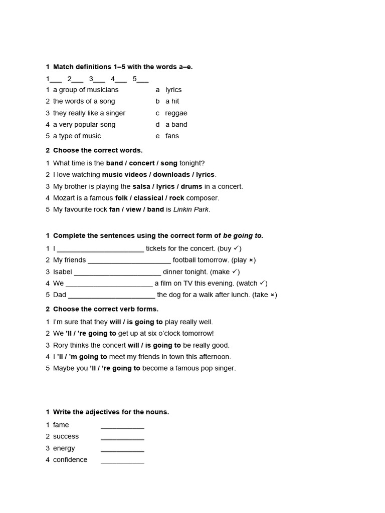 English Grammar & Vocabulary Practice | PDF | Linguistics | Linguistic ...