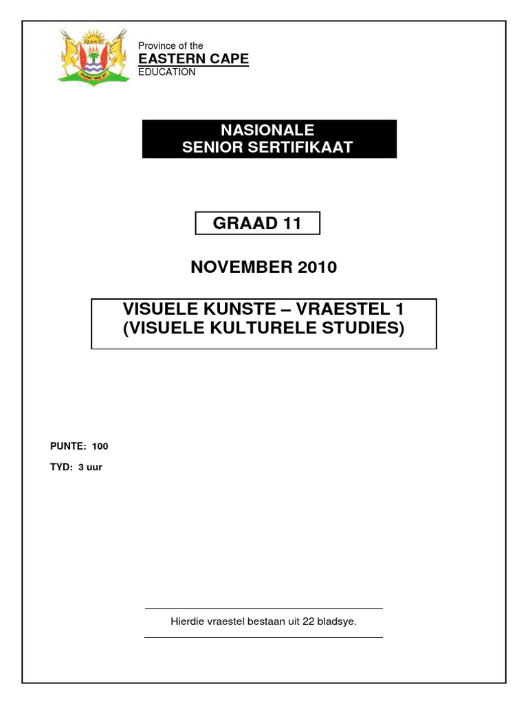 Vsla-P1-Qp-Afr-Nov 2010 | PDF