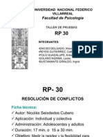 Test RP-30 (Resolucion de Conflictos