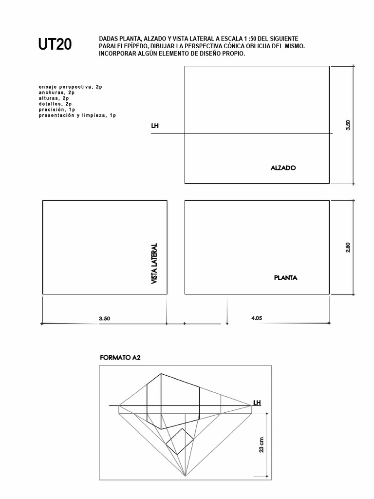 Ut20 - Cónica Oblicua Paralelepípedo | PDF